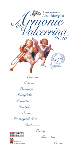 Programma concerti 2016