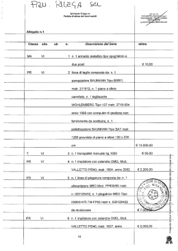 perizia di stima - fallimento rilega srl