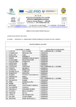 scrutinio 1 B - Istituto Comprensivo Sibari