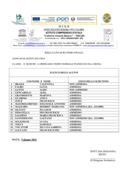 scrutinio 2 A - Istituto Comprensivo Sibari