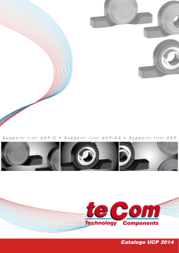 Tecom S.r.l. - Catalogo UCP 2014