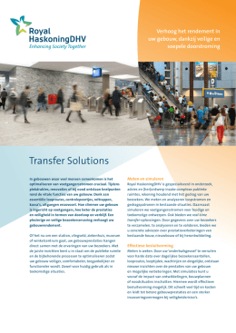 Transfer Solutions - Royal HaskoningDHV