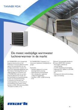 Brochure Tanner MDA - Mark Climate Technology