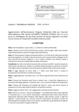 Autorizzata - Regione Autonoma Friuli Venezia Giulia