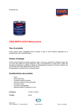CWS WERTLACK® Malervorlack - CD