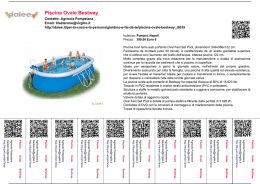 Piscina Ovale Bestway