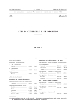 Atti Parlamentari - Camera dei Deputati