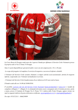 servizio civile - Croce Rossa Italiana Perugia