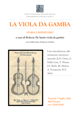 Viola da gamba - Istituto V.Bellini