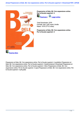 Preparacion al Dele. B2. Con espansione online. Per le Scuole
