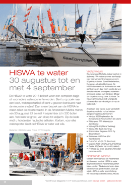 HISWA te Water 2016
