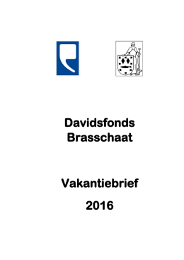 Davidsfonds Brasschaat Vakantiebrief 2016