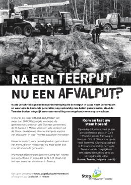 Advertentie Krant.indd - Stop Afvalwater Twente