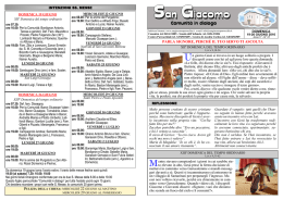 Leggi il Foglietto Parrocchiale - Parrocchia di San Giacomo