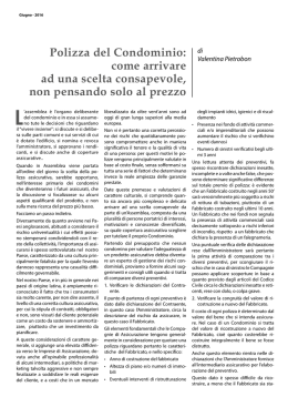 Polizza del Condominio: come arrivare ad una scelta