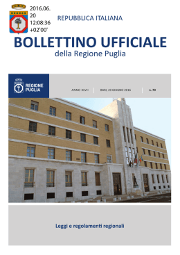 Leggi e regolamenti regionali