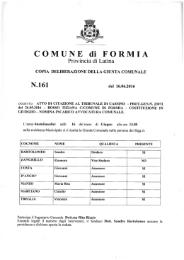 N.161 - Comune di Formia