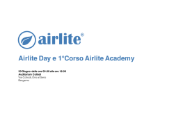 Airlite Day e 1°Corso Airlite Academy
