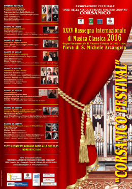 XXXV Rassegna Internazionale di Musica Classica 2016 Organo