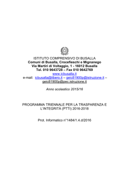 PTTI_v 2 0BUSALLA - Istituto Comprensivo di Busalla