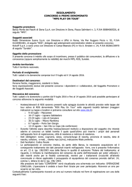 Leggi il regolamento