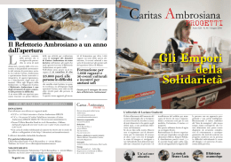 Leggi di pi&ugrave; sul n.46 di Caritas Ambrosiana Progetti