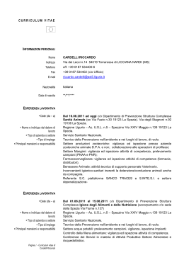 NOTE - Asl 5 Spezzino