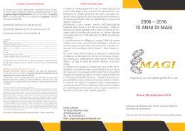 2006 – 2016 10 ANNI DI MAGI