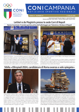 Lettieri e de Magistris presso la sede Coni di Napoli Sibilia