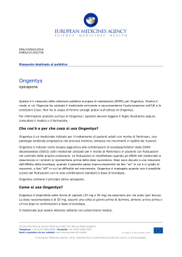 Ongentys, INN-opicapone - European Medicines Agency