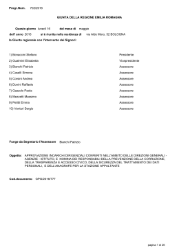 1) Bonaccini Stefano Presidente 2) Gualmini Elisabetta