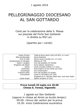 pellegrinaggio diocesano al san gottardo