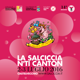 Scarica la Brochure 2016 - La Salciccia n`ti Canton`