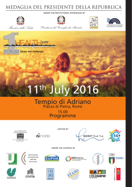 11th July 2016 - Health City Think Tank