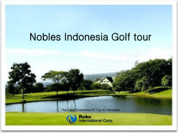 Nobles Indonesia Golf Tour