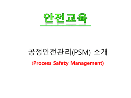 공정안전관리(psm)