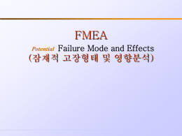 공정 FMEA의 전개