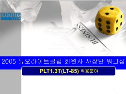 PLT1.3T(LT-85) 적용분야