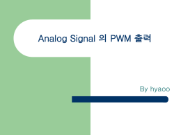 Analog Signal 의 PWM 출력
