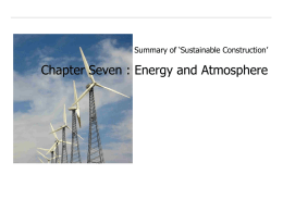Chapter 7. Energy and Atmosphere