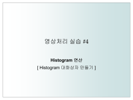 Histogram 연산