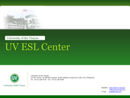 UV ESL Center