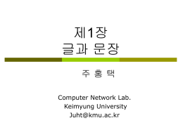 글과문장, 단락의 기능과 짜임새 - Computer Network Lab