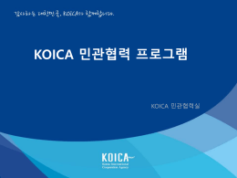 KOICA 민관협력 프로그램