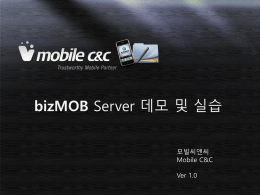 1-2. bizMOB Server 데모 세팅