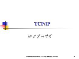 제3부 네트워크 보안 1장 TCP / IP