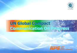 I. 글로벌콤팩트 지지문 - UN Global Compact