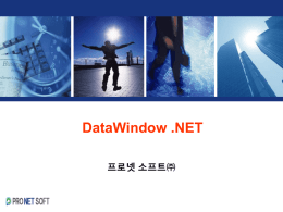 1-2. DataWindow .NET 란