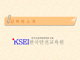 KSEI 한국건설재해예방   부설