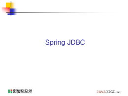 LEC:Spring JDBC 및 Transaction
